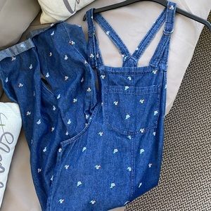 Embroidered Overalls